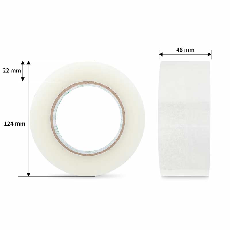 得力 30207 封箱胶带 打包胶带 48mm*150y(≈137.2m)*50um 6卷/筒 单筒装按(筒)销售 得力 30207 封箱胶带 打包胶带 48mm*150y(≈137.2m)*50um 6卷/筒 单筒装按(筒)销售