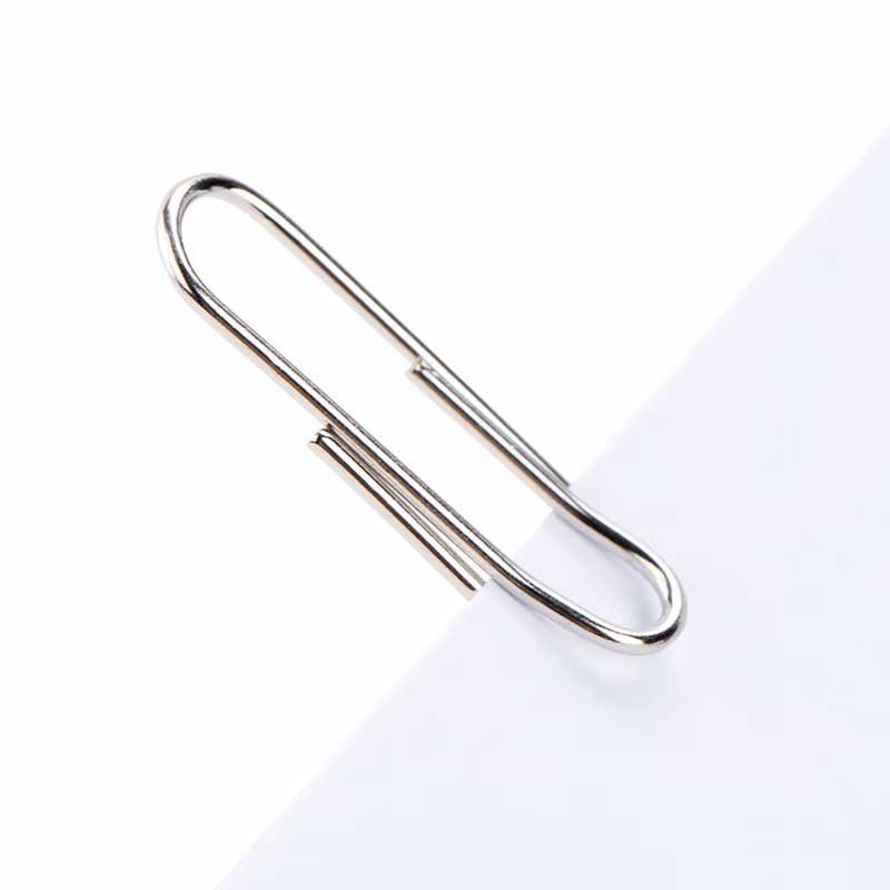得力 0018 回形针 29mm 钢芯 100枚/盒  办公用品工具 10盒/包 一包装按（包）销售