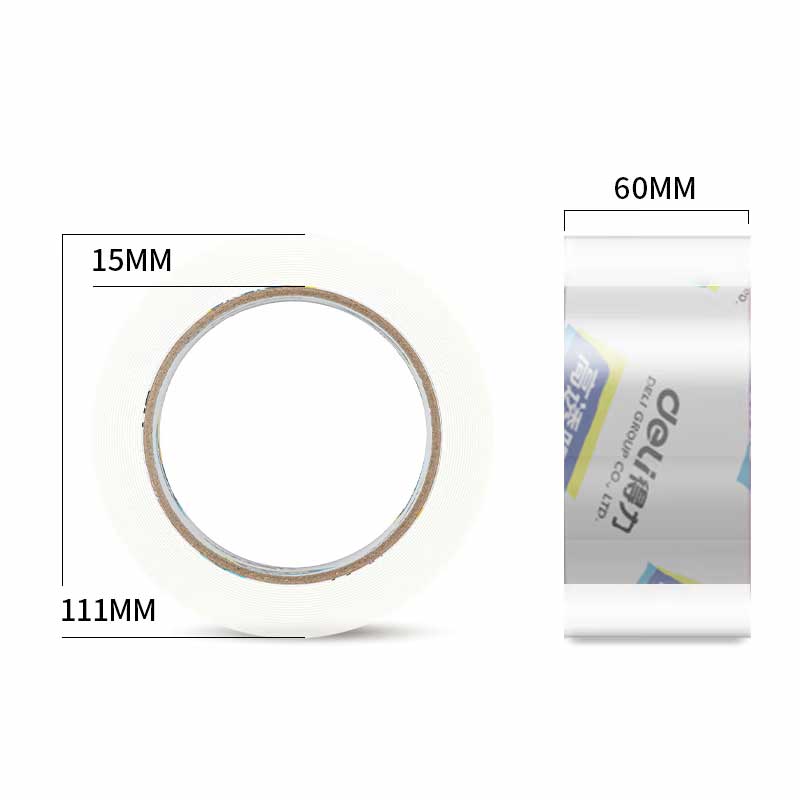 得力 30325 封箱胶带 60mm*100y(≈91.4m)*50um  6卷/筒 单筒装按（筒）销售