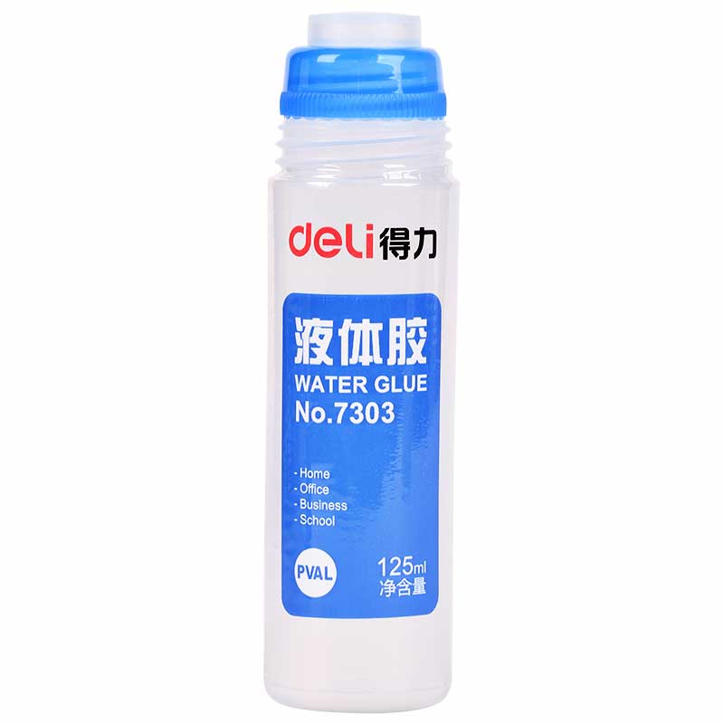 得力 7303 液体胶 125ml 12瓶  办公学习工具按（盒）销售