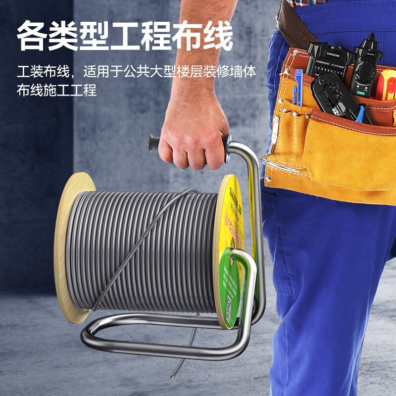 山泽 HC6305 超六类双屏蔽网线 CAT6A类 工程家装万兆网络宽带线 抗干扰降衰减纯铜线 灰 305 箱按（箱）销售