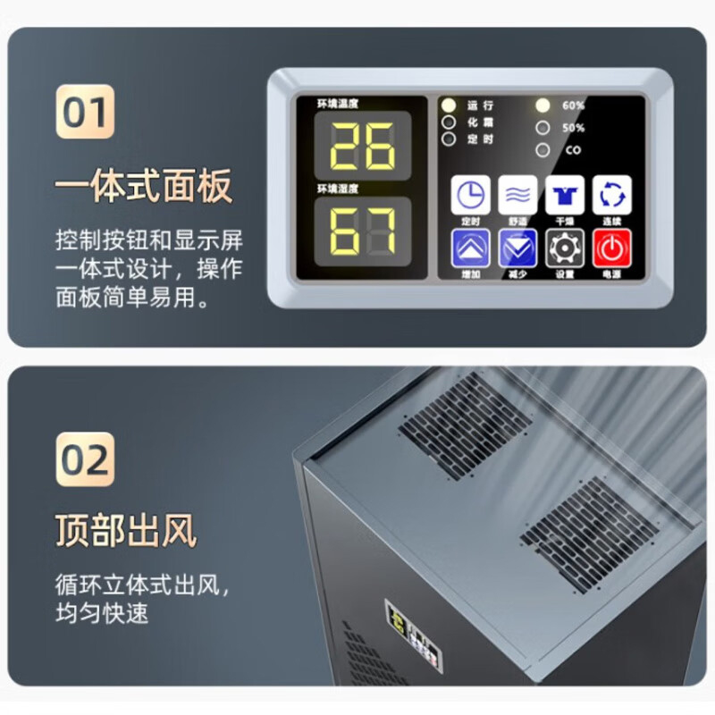 多乐信 HP-10S 工业除湿机 600*420*1600mm 10KG/H 380V 3100W按（台）销售