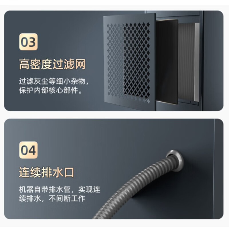多乐信 HP-10S 工业除湿机 600*420*1600mm 10KG/H 380V 3100W按（台）销售