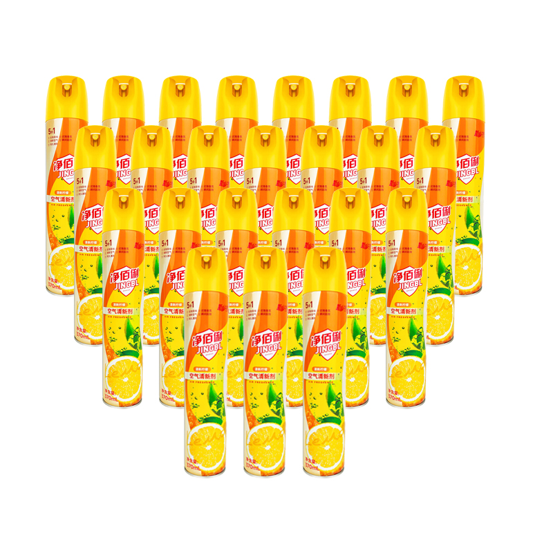 净佰俐 370ml 清新柠檬空气清新剂 24瓶/箱按（箱）销售