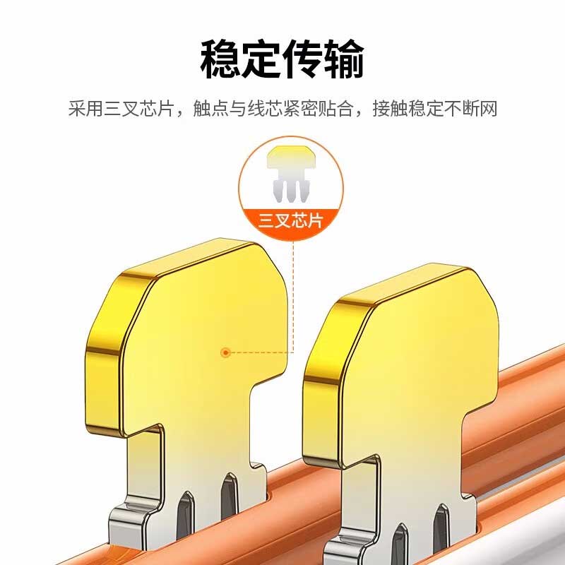 绿联 60558 6六类千兆水晶头 100个/包 工程适用按包销售