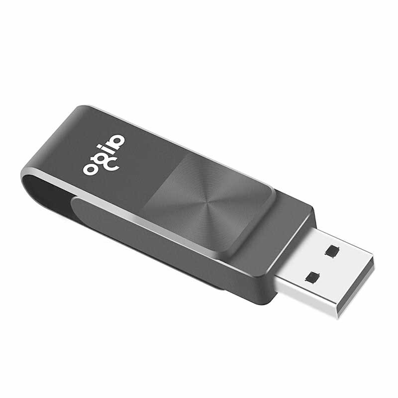 爱国者 U266 U盘 32GB USB2.0 黑色  旋转防护 CD纹防滑设计按个销售