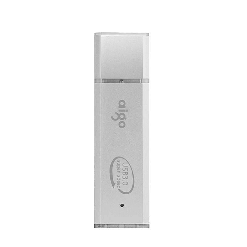 爱国者 U320 电脑高速U盘 64G USB3.0 银色  小巧便携闪充金属亮银按个销售