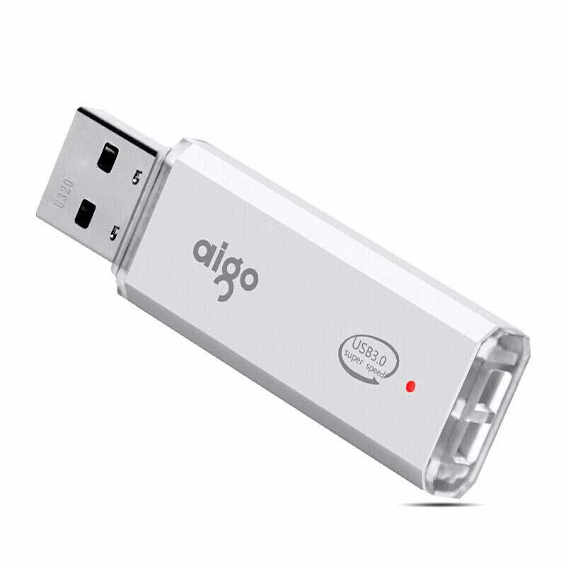 爱国者 U320 电脑高速U盘 64G USB3.0 银色  小巧便携闪充金属亮银按个销售