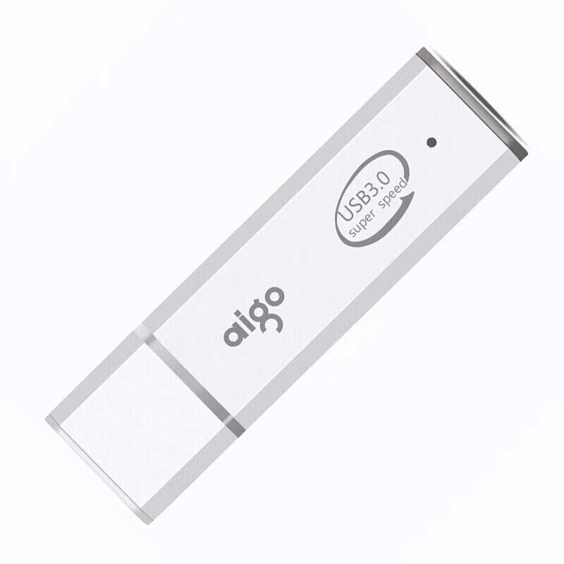 爱国者 U320 电脑高速U盘 64G USB3.0 银色  小巧便携闪充金属亮银按个销售
