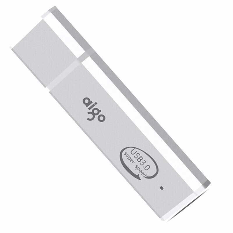 爱国者 U320 电脑高速U盘 64G USB3.0 银色  小巧便携闪充金属亮银按个销售