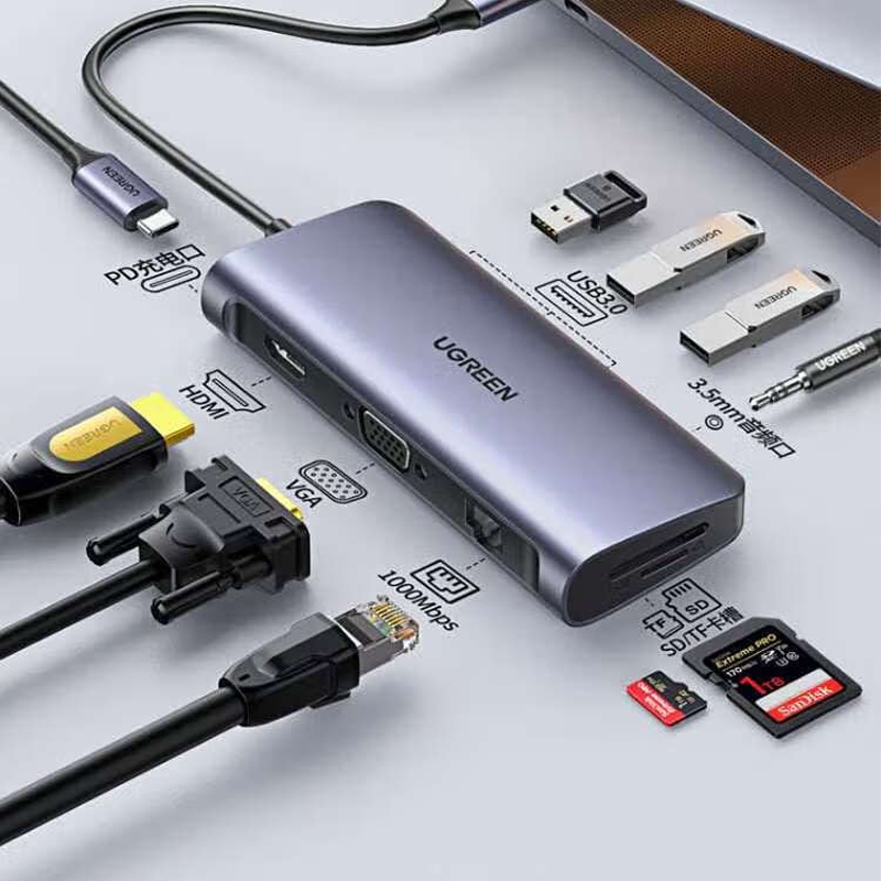 绿联 80133 USB-C多功能扩展坞按（个）销售