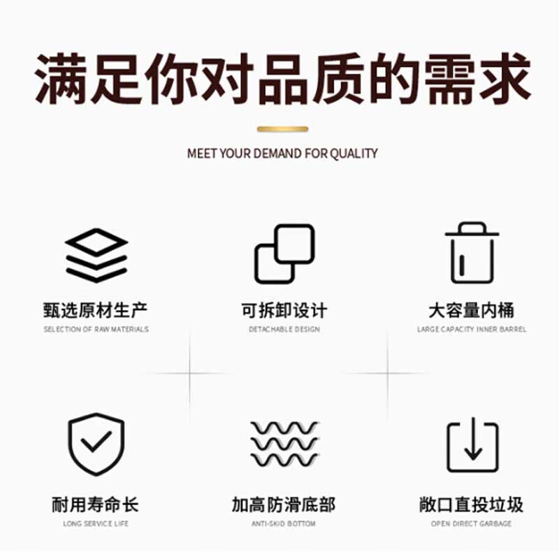 欧思卓 不锈钢座地垃圾桶 330*330*770mm 砂钢色 烟缸款按个销售