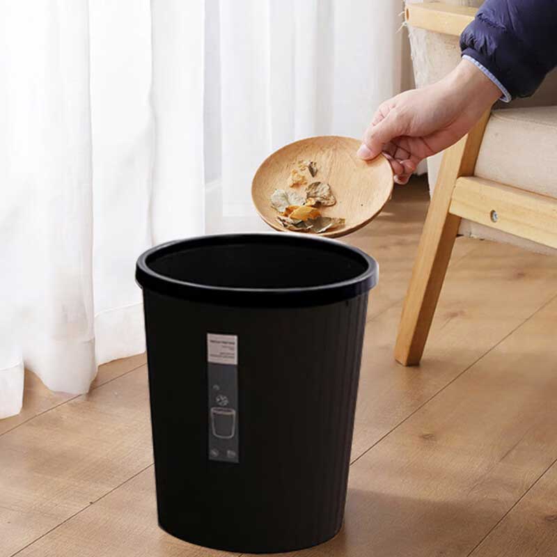 欧思卓 X5541 塑料垃圾桶 约11L 黑色按（个）销售