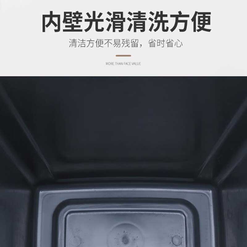 欧思卓 无盖塑料垃圾桶 27*40*47.5cm 40L 灰色按个销售