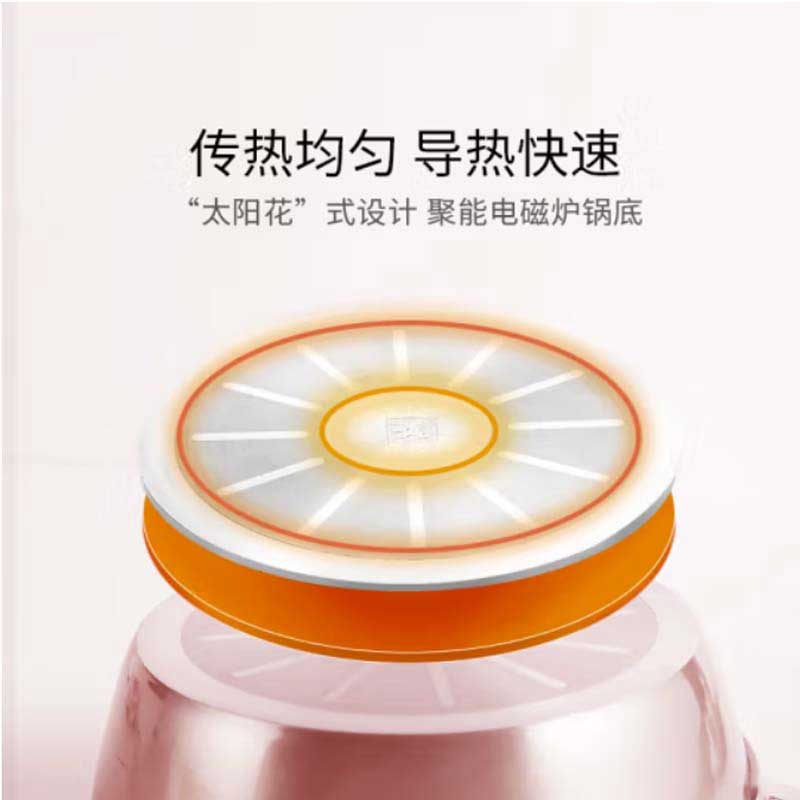 双立人 ZW-EY101 不沾奶锅 粉色 锅直径20CM按个销售