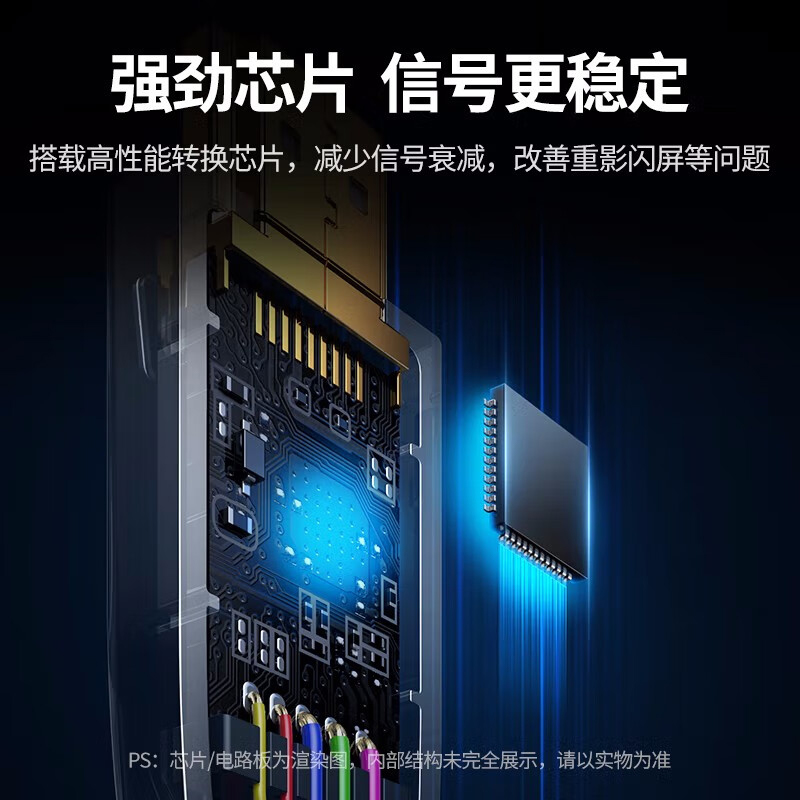 绿联 40267 HDMI转VGA线 公对公  黑色 扁线 1.5米按（条）销售
