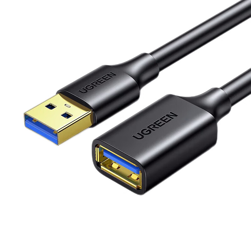 绿联 30127 USB3.0延长线 公对母 镀金款  黑色 3米按（条）销售