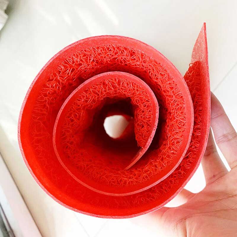 星辰创客 出入平安丝圈防滑垫 80*120cm  红色按（块）销售