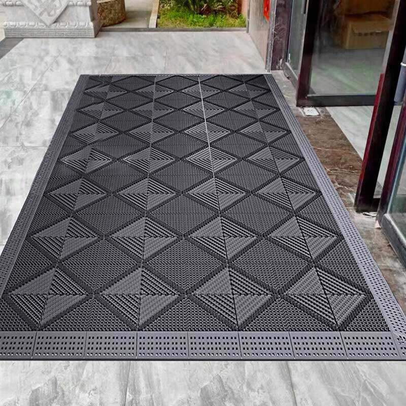 星辰创客 三合一除尘蹭灰防水地垫 60*90cm 灰色 单刷按（块）销售