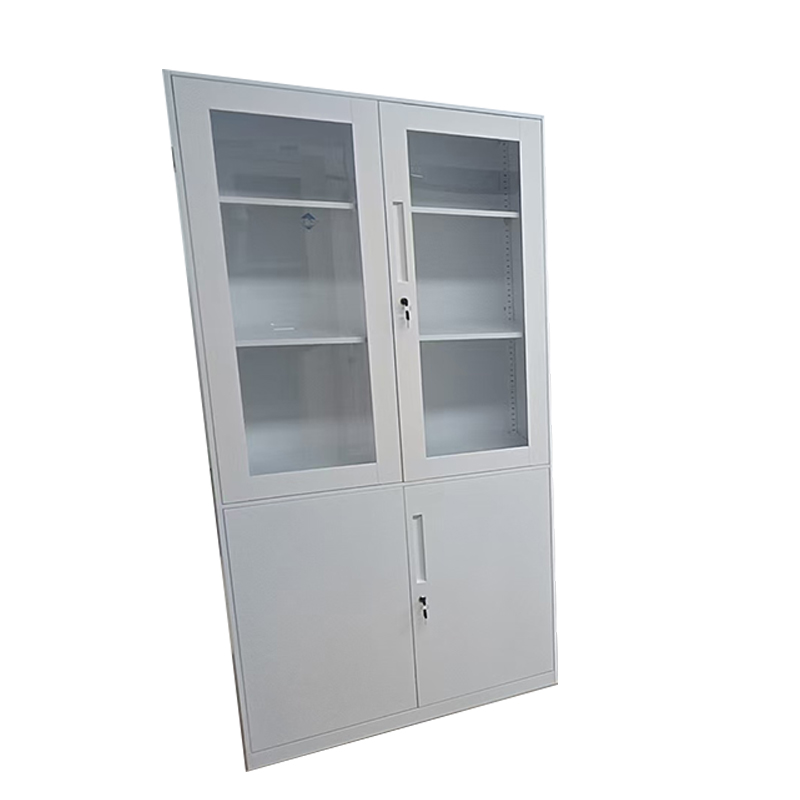 奇冠 钢制大器文件柜 1800*850*390mm 纯白色 加厚按个销售