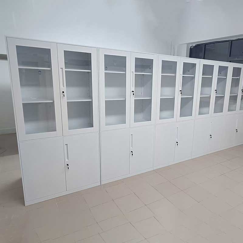 奇冠 钢制大器文件柜 1800*850*390mm 纯白色 加厚按个销售