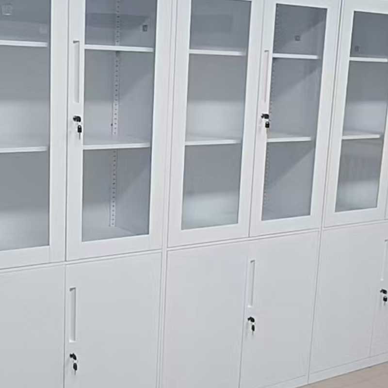 奇冠 钢制大器文件柜 1800*850*390mm 纯白色 加厚按个销售