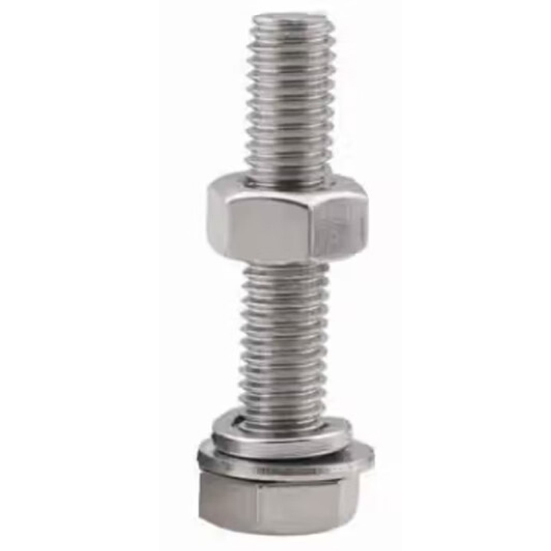 欧思卓 304不锈钢外六角螺栓（含平弹母） M6*35mm  50套/包装按（包）销售