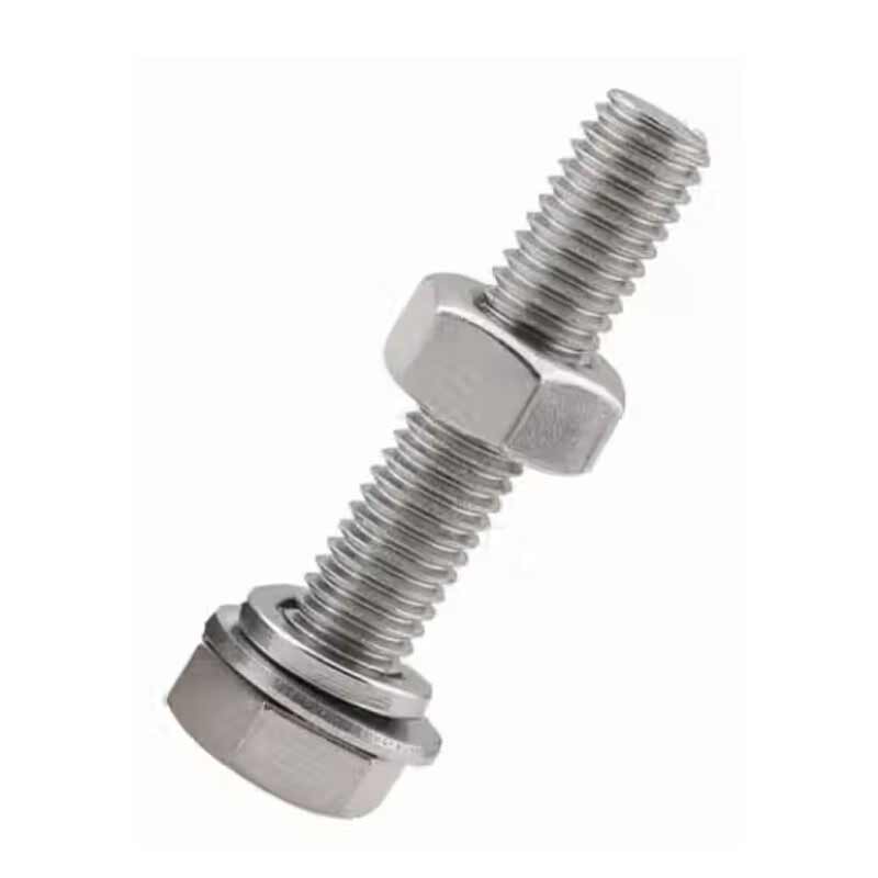 欧思卓 304不锈钢外六角螺栓（含平弹母） M6*35mm  50套/包装按（包）销售