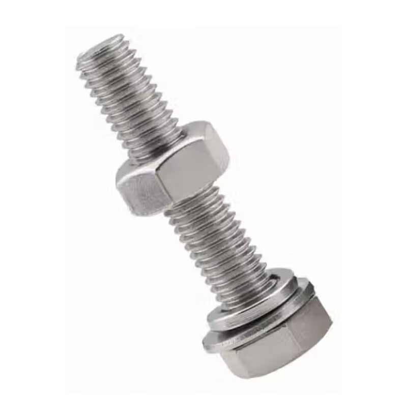 欧思卓 304不锈钢外六角螺栓（含平弹母） M6*35mm  50套/包装按（包）销售
