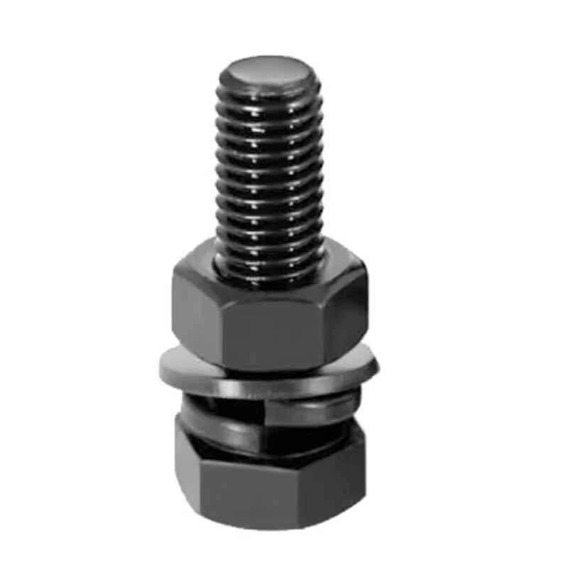 欧思卓 8.8级发黑高强外六角螺栓(含平弹母) M20*80mm 一套装 GB/T 5783按(套)销售 欧思卓 8.8级发黑高强外六角螺栓(含平弹母) M20*80mm 一套装 GB/T 5783按(套)销售