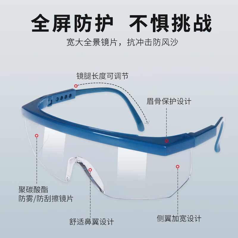 3M 1711AF 防雾护目镜  防冲击防灰尘打磨防飞溅实验室 骑行防风沙透明眼镜按个销售