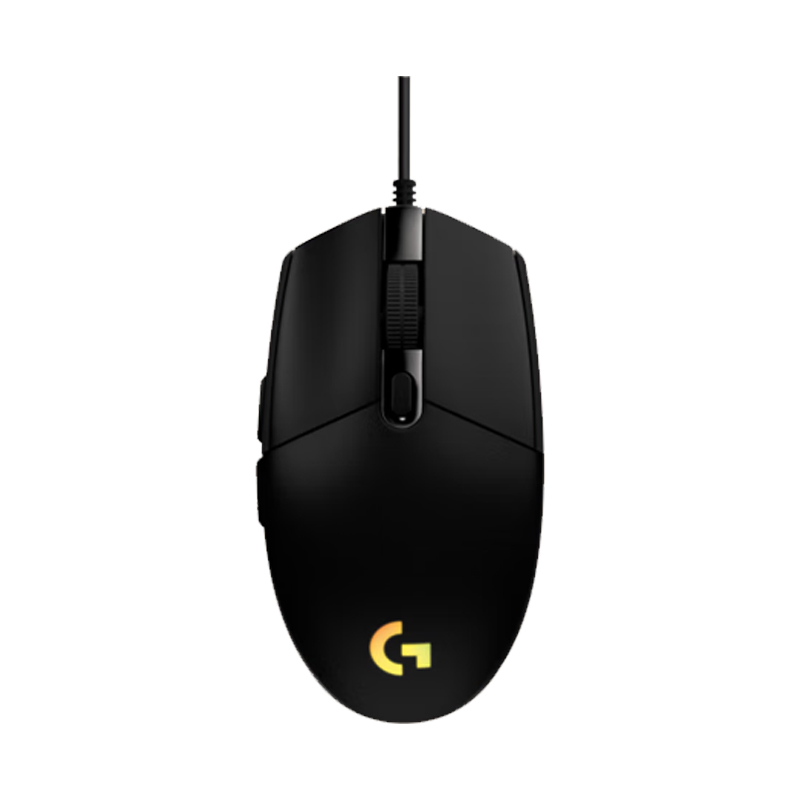罗技 G102 第二代鼠标  RGB流光灯效鼠标 轻量化 8000DPI传感器 黑色 200-8000DPI按个销售