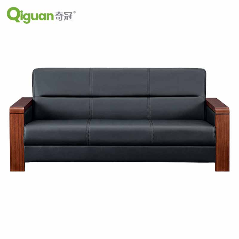 奇冠 QG-ST3-266A 三人位沙发 1850W*830D*840Hmm 黑色 西皮按张销售