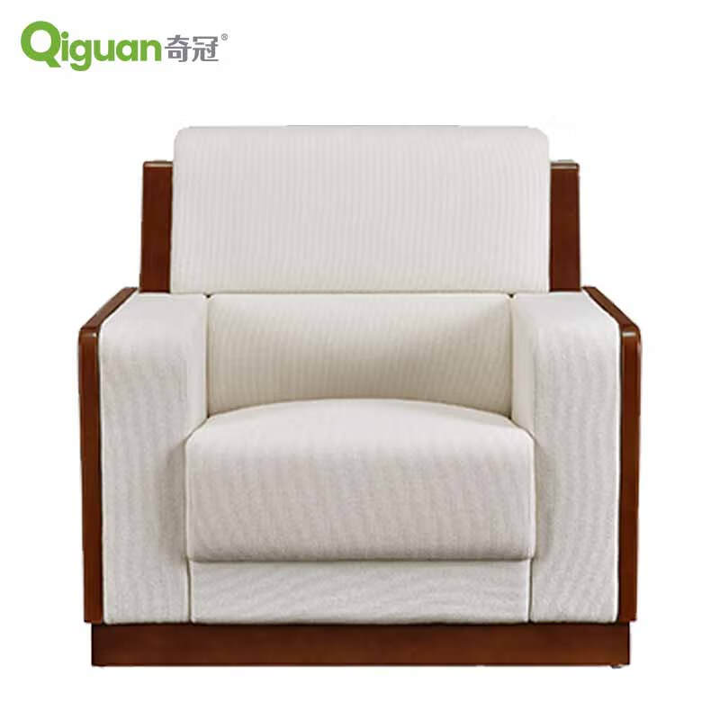 奇冠 QG-1449-SFA10 单人位沙发 980W*900D*950Hmm 皓月白 绒布按（张）销售