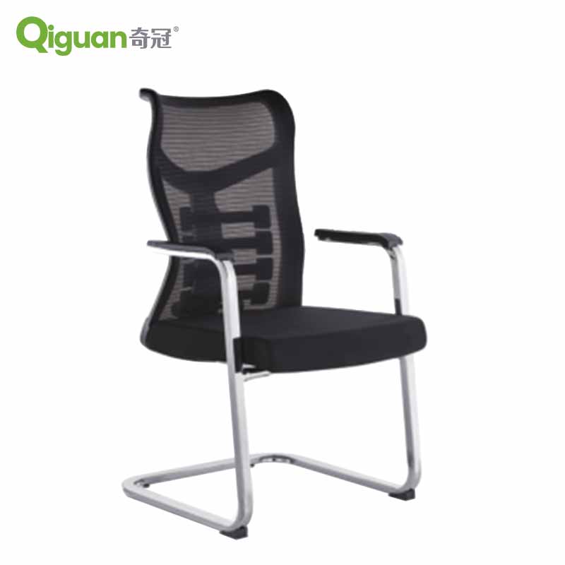 奇冠 QG-D031 弓型椅办公椅网椅 网布 黑色按（把）销售