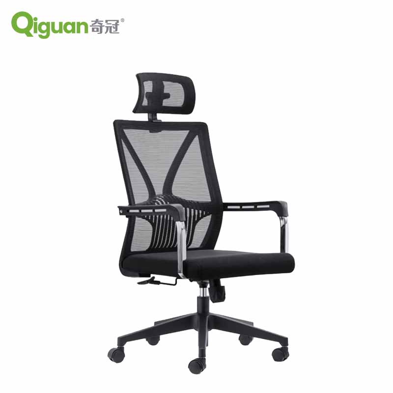 奇冠 QG-A012# 转椅办公椅网椅 网布 黑色按把销售