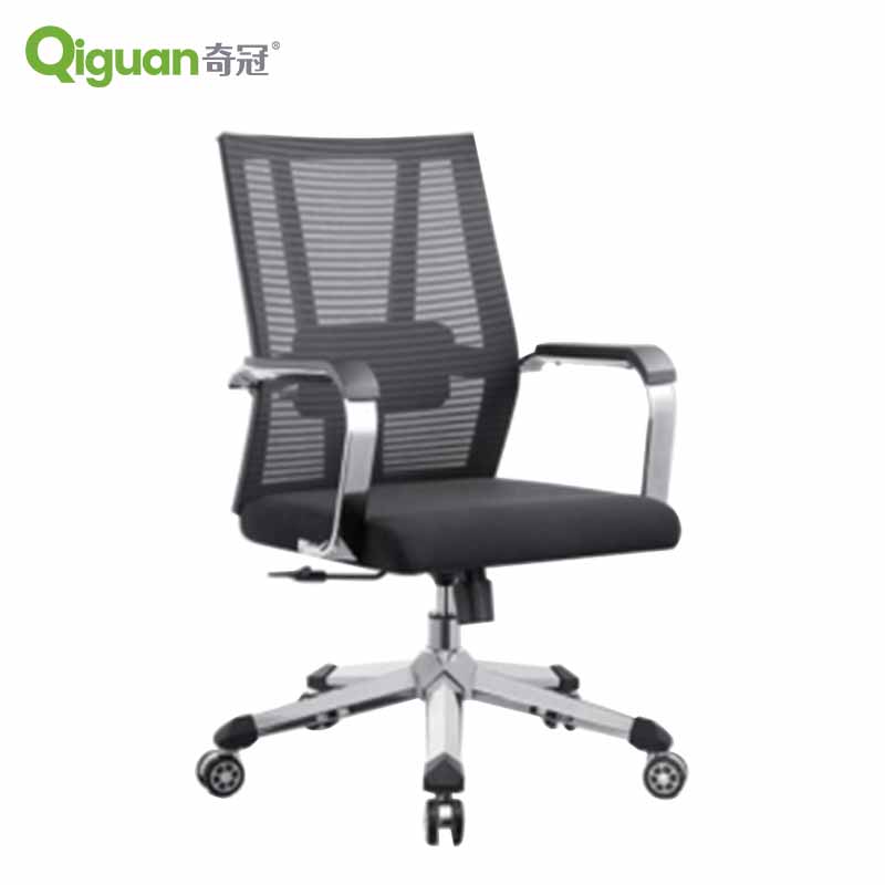 奇冠 QG-6127B 转椅办公椅网椅 网布 黑色按把销售