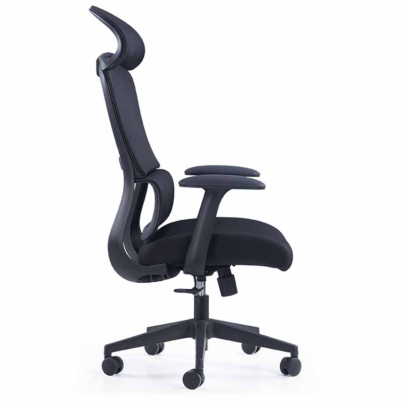 奇冠 QG-CH-555A 会议椅转椅办公椅网椅 网布 黑色按（把）销售