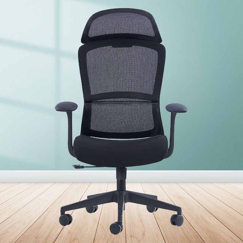 奇冠 QG-CH-555A 会议椅转椅办公椅网椅 网布 黑色按（把）销售