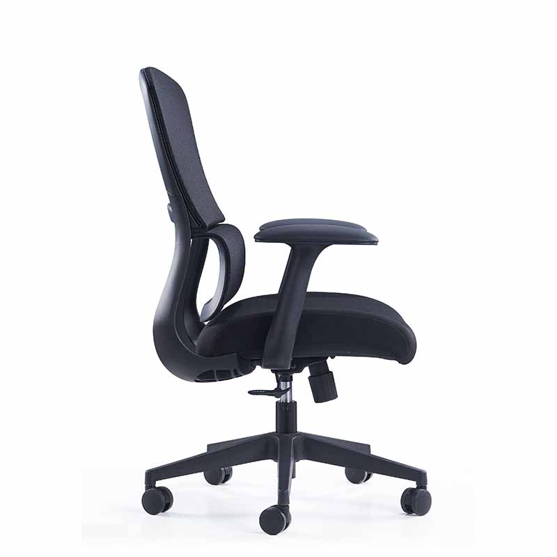 奇冠 QG-CH-555B 会议椅转椅办公椅网椅 网布 黑色按（把）销售