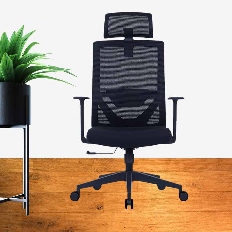 奇冠 QG-CH-391A-LP 会议椅转椅办公椅网椅 网布 黑色按（把）销售