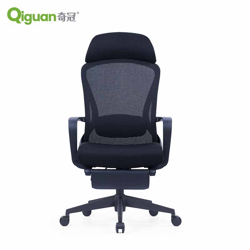 奇冠 QG-CH-390A-KT 会议椅转椅办公椅网椅 网布 黑色按（把）销售