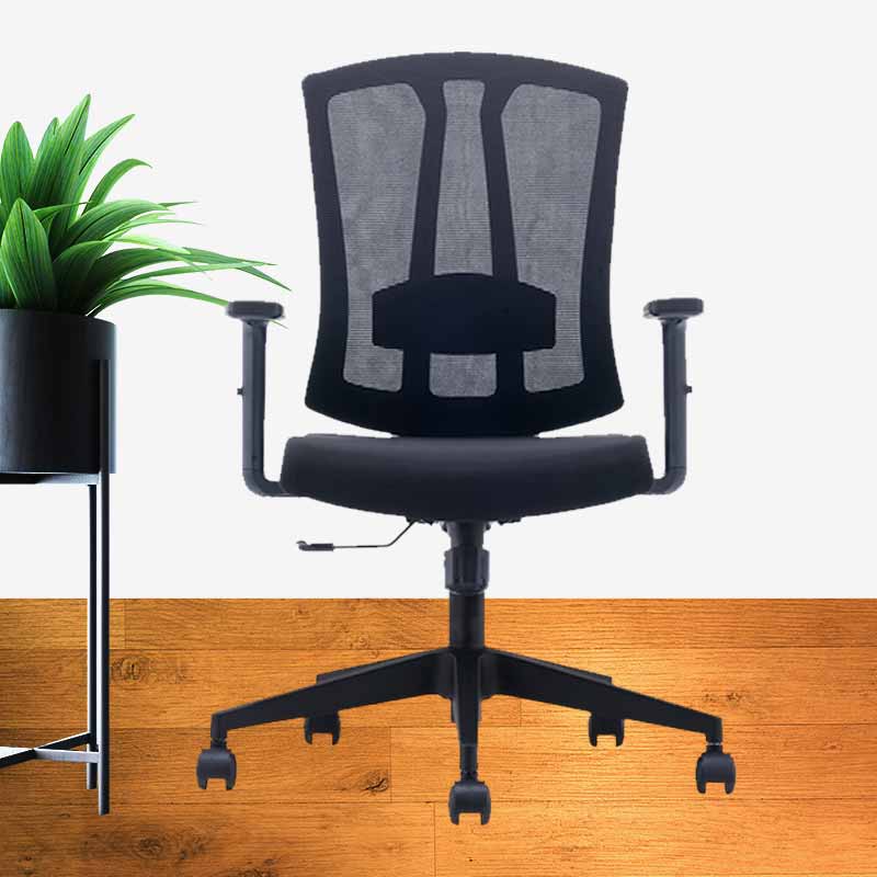 奇冠 QG-CH-267B-LP 会议椅转椅办公椅网椅 网布 黑色按（把）销售