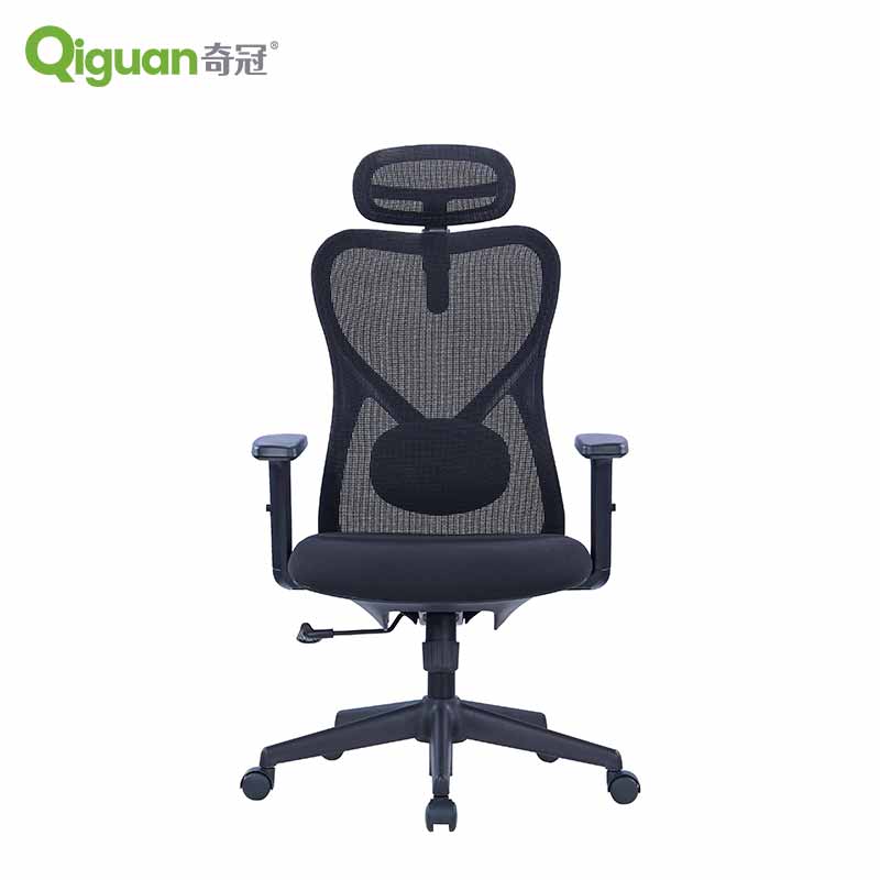 奇冠 QG-CH-539A 会议椅转椅办公椅网椅 网布 黑色按（把）销售