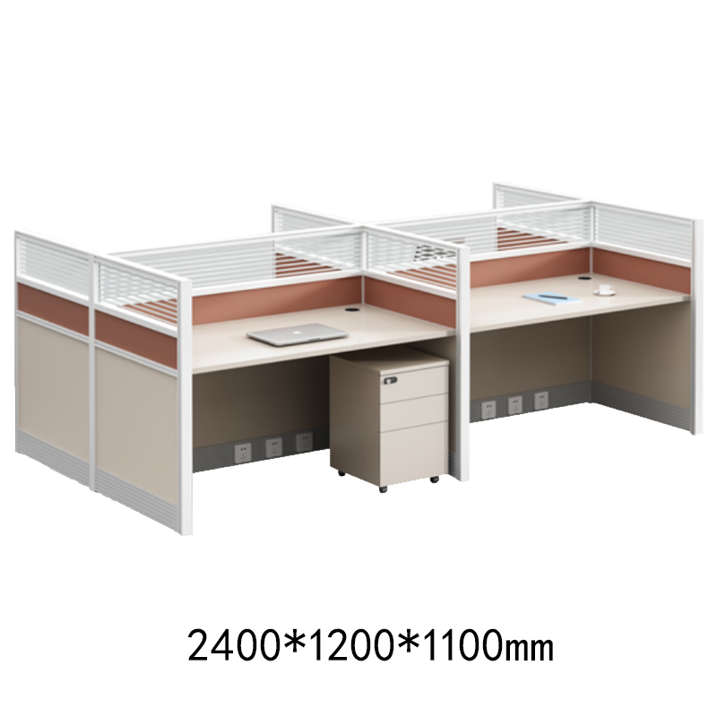 奇冠 对坐4人位屏风工位办公桌-4 2400*1200*1100mm 利休白茶按(组)销售 奇冠 对坐4人位屏风工位办公桌-4 2400*1200*1100mm 利休白茶按(组)销售