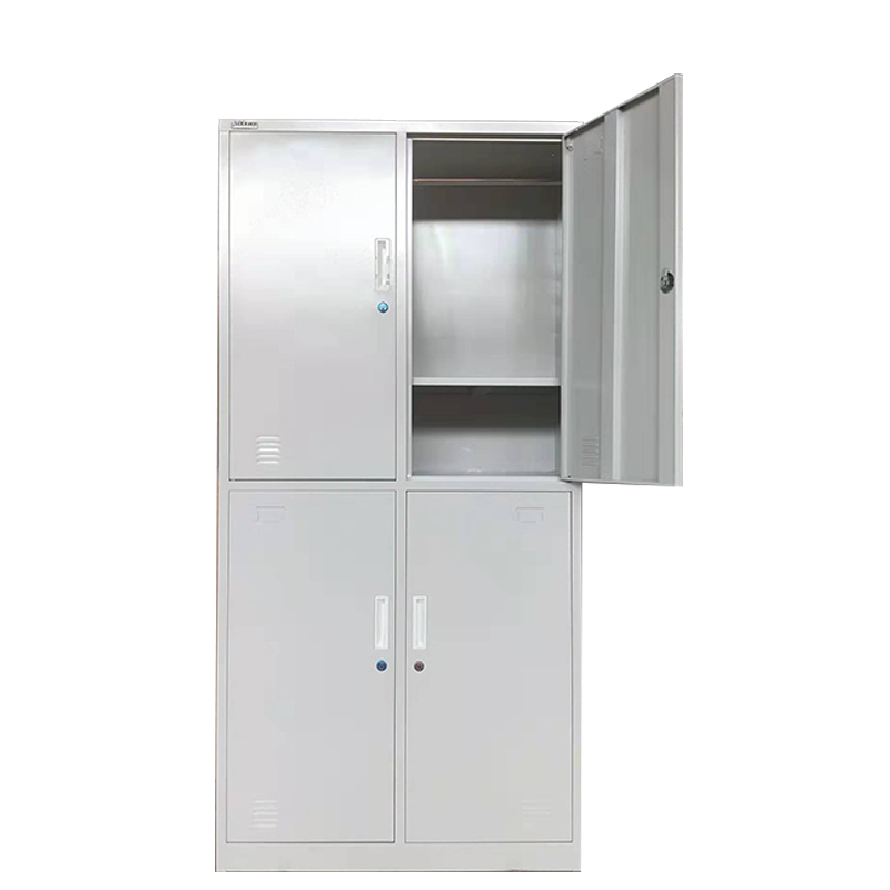 奇冠 钢制四门更衣柜 1850*900*420mm 灰白色 加厚按张销售