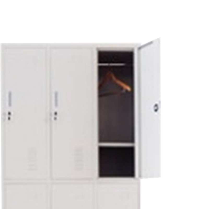 奇冠 钢制六门更衣柜 1850*900*420mm 灰白色 加厚按（张）销售