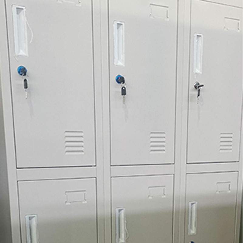奇冠 钢制九门更衣柜 1850*900*420mm 灰白色 加厚按（张）销售