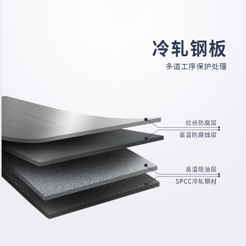 奇冠 钢制四门更衣柜 1800*850*420mm 灰白色 常规按张销售