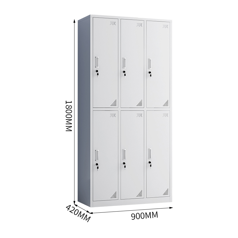 奇冠 钢制六门更衣柜 1800*900*420mm 灰白色 常规按(张)销售 奇冠 钢制六门更衣柜 1800*900*420mm 灰白色 常规按(张)销售